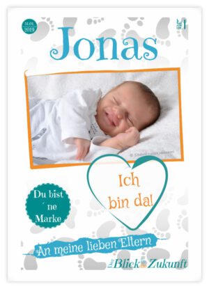 Geburtskarte Stil "Jonas"