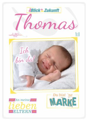 Geburtskarte Stil "Thomas"