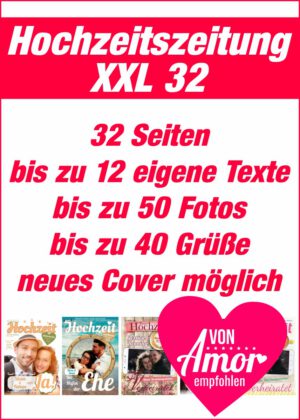 Hochzeitszeitung XXL 32 Seiten